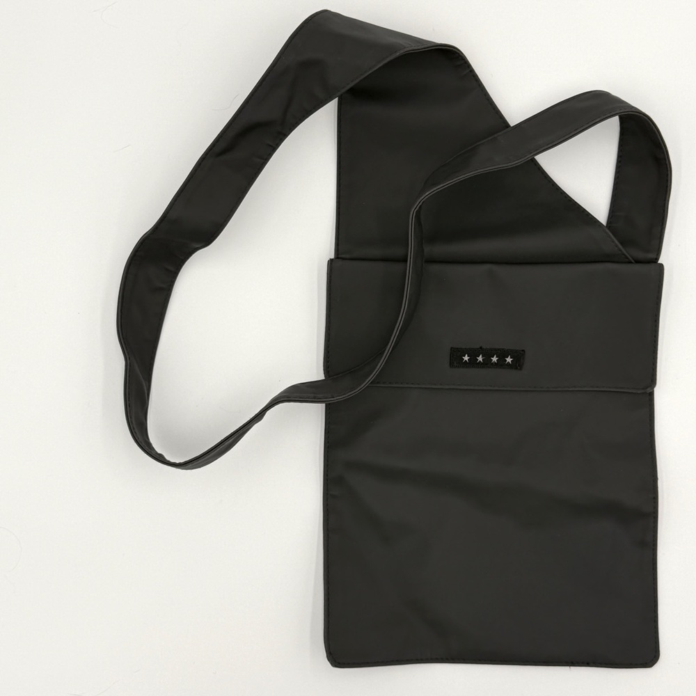 Black Vertical Technical Crossbody Bag
